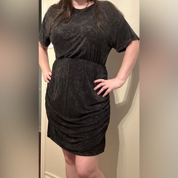 Charcoal sundress with Ruching on the sides -Catos XL - Picture 3 of 8